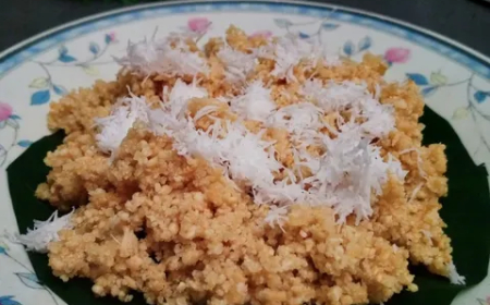 Tiwul Krawu (traditional food of Gunungkidul)