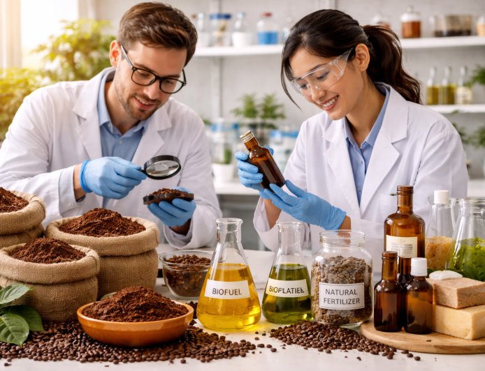 Scientists Turn Coffee Waste Into Valuable Products in New Sustainability Study