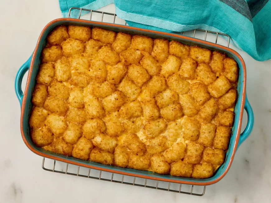 Sausage Tater Tot Breakfast Casserole